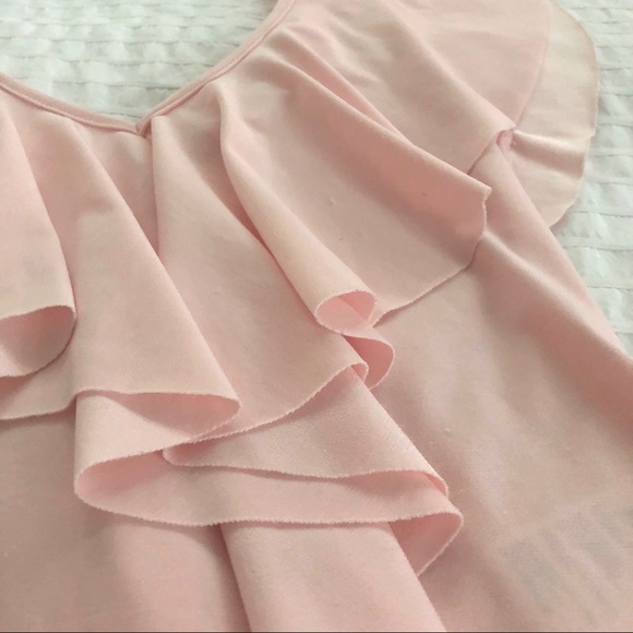 Urban Outfitters light pink ballet ruffle top ✨🩰 - Picture 5 of 9